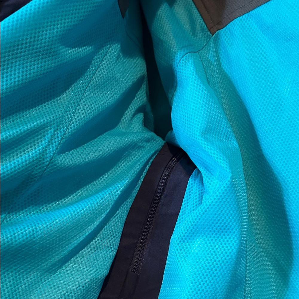 Patagonia Large - Piolet Jacket Mountain Parka Navy with Teal Lining and Accents - Picture 8 of 10